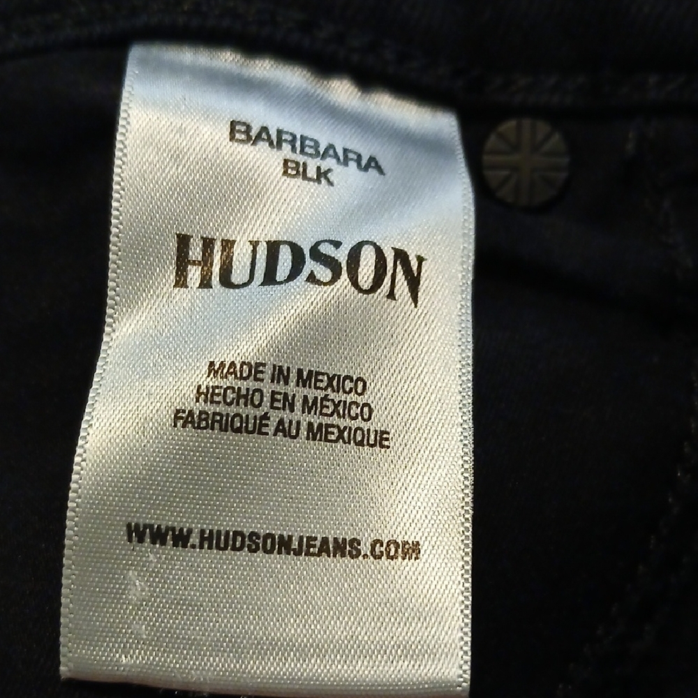 Hudson Jeans‎ Black Straight Leg Denim - Picture 7 of 8